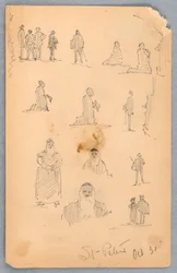 Esquisses de figures à Saint-Pierre