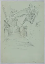 Escaliers étroits entre les maisons
