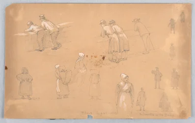 Silhouettes sur le pont