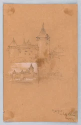 Deux Esquisses de Morges, Lac Léman