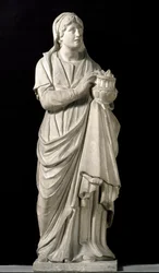 Sainte Réparate, de la façade originale. Sculpture en marbre