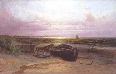 Plage à la baie de Narva