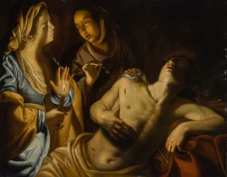 Saint Sébastien tendu par Sainte Irène
