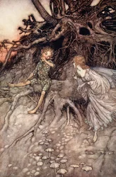 Je suis ce joyeux vagabond de la nuit, illustration de 
