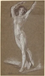 Nu féminin debout