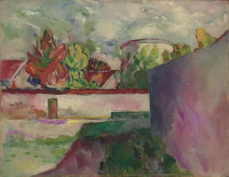 Paysage, série Château, vers 1910 (huile sur panneau)