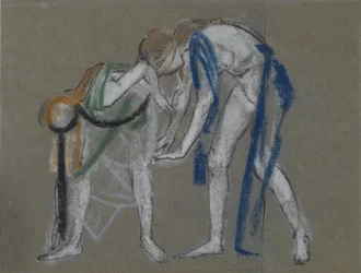 Étude de deux danseurs, vers 1915-20