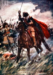 Albrecht von Wallenstein à la bataille de Lützen, 1632 1913