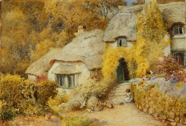 Cottages à Selworthy, Somerset