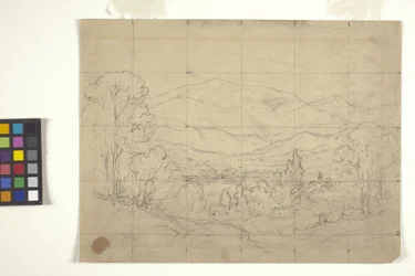 Étude pour paysage montagneux
