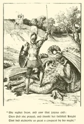 Le Chevalier à la Croix Rouge, Le Dernier Combat