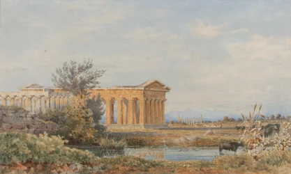 Les temples de Paestum, 1843-44
