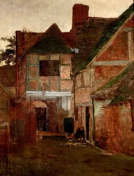 Une ancienne cour de poste, Surrey, 1885