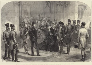 La reine Victoria recevant le Shah de Perse à l