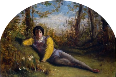 Le jeune poète - Étude à l