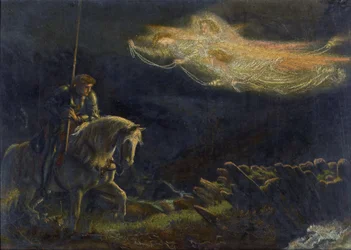 La Quête du Saint Graal par Arthur Hughes (1832-1915)