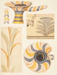 (détail) des décorations en poterie de Knossos