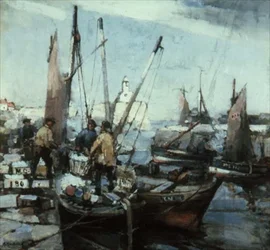 Scène de port
