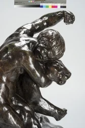 Puma et enfant (bronze)