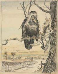Un Écureuil et un Corbeau