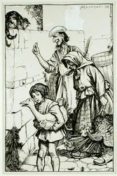 Un chat de Sir Alured Denne, illustration de 