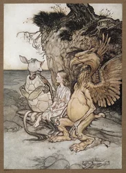 Alice avec le Griffon et la Fausse Tortue