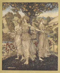 Tout au milieu de la beauté du jardin d
