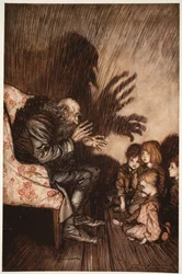 Il préférait se faire des amis parmi la jeune génération montante, avec qui il devint rapidement très populaire., de Rip Van Winkle par Washington Irving, pub. 1910