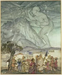 Hercule soutenant le ciel à la place d