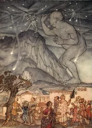 Hercule haussa les épaules, illustration de 