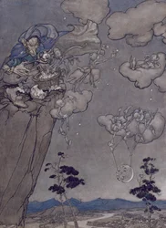 Illustration de Rip Van Winkle par Washington Irving (1783-1859) 1904
