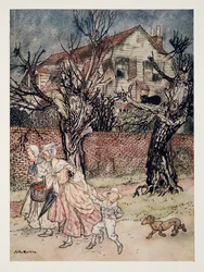 Histoires merveilleuses de champs hantés, de ruisseaux hantés et de maisons hantées, de La Légende de Sleepy Hollow par Washington Irving (1783 - 1859), pub. 1928