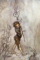 Le personnage de Puck dans la pièce. Illustration pour « Le Songe d