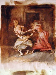 Étude pour une sorcière et une jeune fille