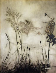 Les fées sont des danseuses exquises, illustration dans Peter Pan dans les jardins de Kensington par J.M Barrie (1860-1937) 1906
