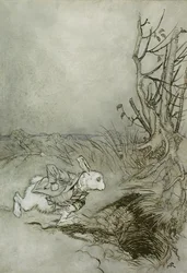 Le Lapin Blanc, illustration de 