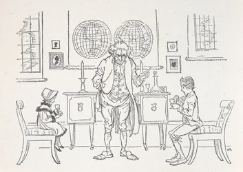 Deux enfants et leurs maîtres d