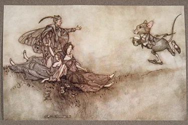 Le jus de giroflée est bon pour ranimer les danseurs qui tombent à terre en syncope, de Peter Pan dans les jardins de Kensington par J M Barrie, pub. 1906