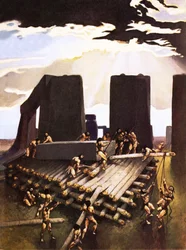 La construction de Stonehenge, imaginée en 1978