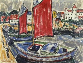 Voiliers dans le port
