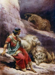 Daniel dans la fosse aux lions