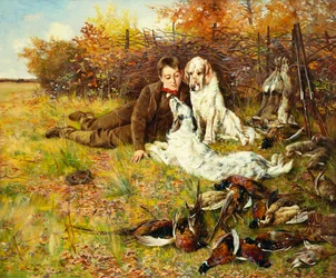 La fin de la journée de chasse