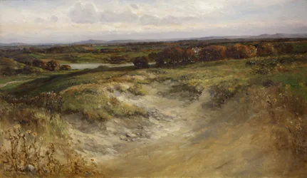 Paysage; anciennement utilisé comme fond dans une vitrine d