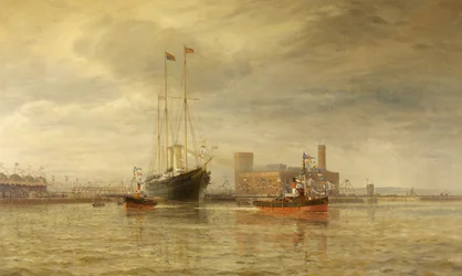 Ouverture du Royal Edward Dock, Avonmouth, 9 Juillet