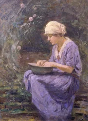 Fille au travail