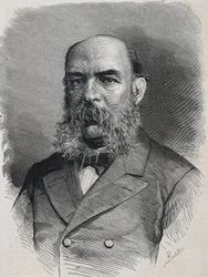 AMADOR DE LOS RIOS, José (1818-1878). Historien anglais et sémitique. La Ilustracion Española y Americana. Gravure.