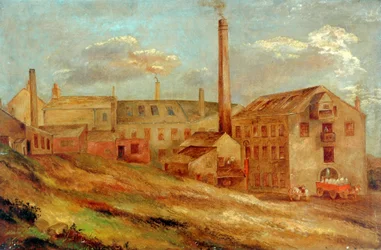 Un moulin (huile sur toile)