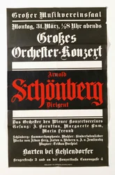 Affiche annonçant un concert d