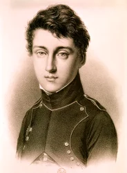 CARNOT Sadi Nicolas Léonard, ingénieur mécanicien et physicien français : Portrait à 17 ans (eau-forte)