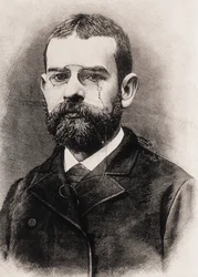 CLARIN, Leopoldo Alas y Urena, également appelé (1852-1901). Écrivain espagnol. Gravure